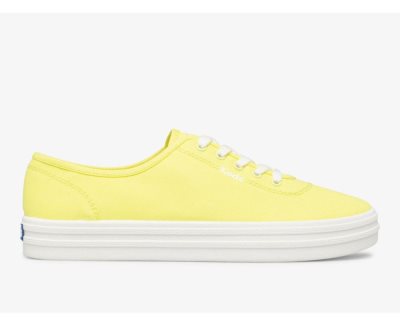 Keds Breezie Canvas Neon Sneakers Dames Geel | BZAR1OcK