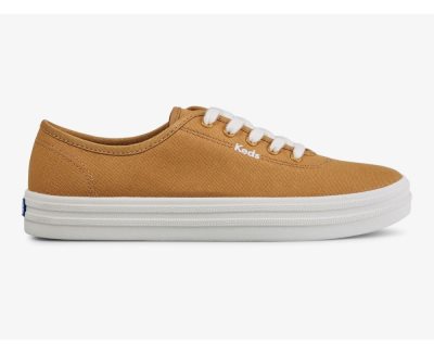 Keds Breezie Canvas Sneakers Dames Bruin | 9JQP9vn8