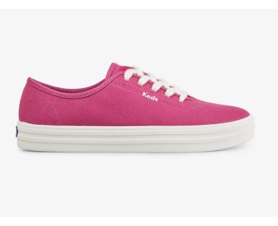 Keds Breezie Canvas Sneakers Dames Roze | M9ULEwgD