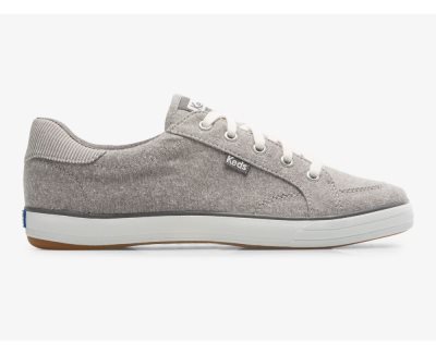 Keds Center III Chambray Veterschoenen Dames Grijs | H69PvhUV