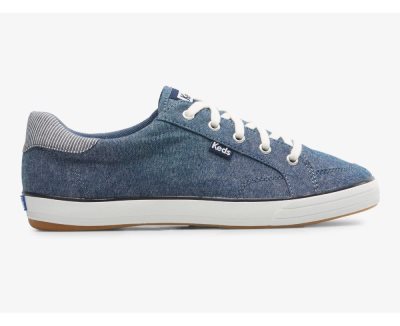 Keds Center III Chambray Veterschoenen Dames Donkerblauw | IgHKFrAw