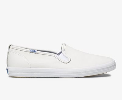 Keds Champion Leren Leren Schoenen Dames Wit | FKB9xyHr