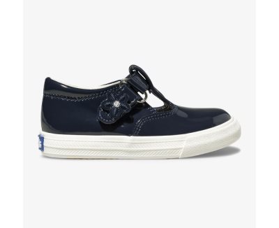 Keds Daphne Lak Sneakers Kinderen Donkerblauw | s0Li8Adx