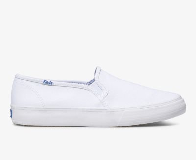 Keds Double Decker Canvas Sneakers Dames Wit | fzofGKjm