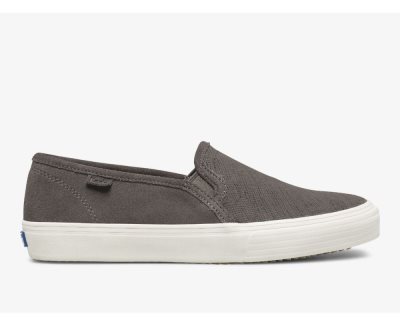 Keds Double Decker Suede Sneakers Dames Smoke | uqRLout6