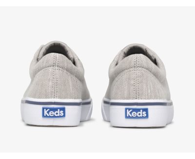 Keds Jump Kick Stripey Knit Sneakers Dames Grijs | J0LBLWhE