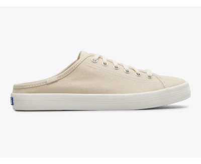 Keds Kickstart Mule Canvas Canvas Schoenen Dames Oatmeal | 8WGJdzPQ