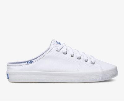 Keds Kickstart Mule Canvas Sneakers Dames Wit | hLrg2wMj