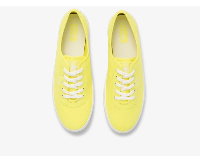 Keds Breezie Canvas Neon Sneakers Dames Geel | BZAR1OcK