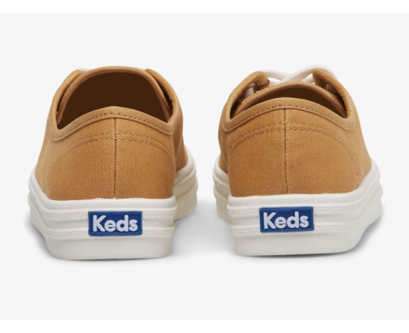 Keds Breezie Canvas Sneakers Dames Bruin | 9JQP9vn8