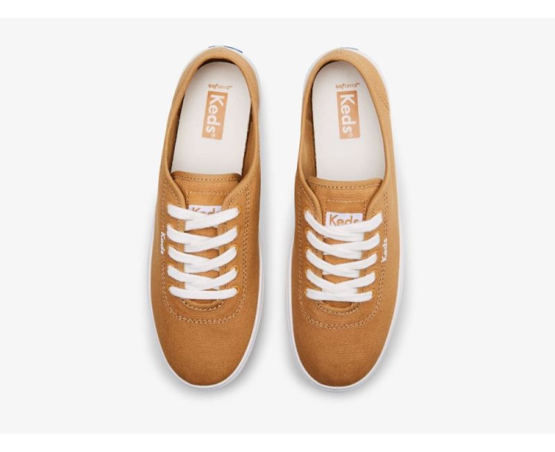 Keds Breezie Canvas Sneakers Dames Bruin | 9JQP9vn8