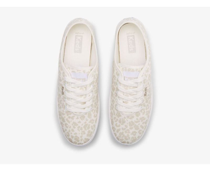 Keds Breezie Canvas Spot Print Sneakers Dames Bruin Gekleurd | UAqJgRRm