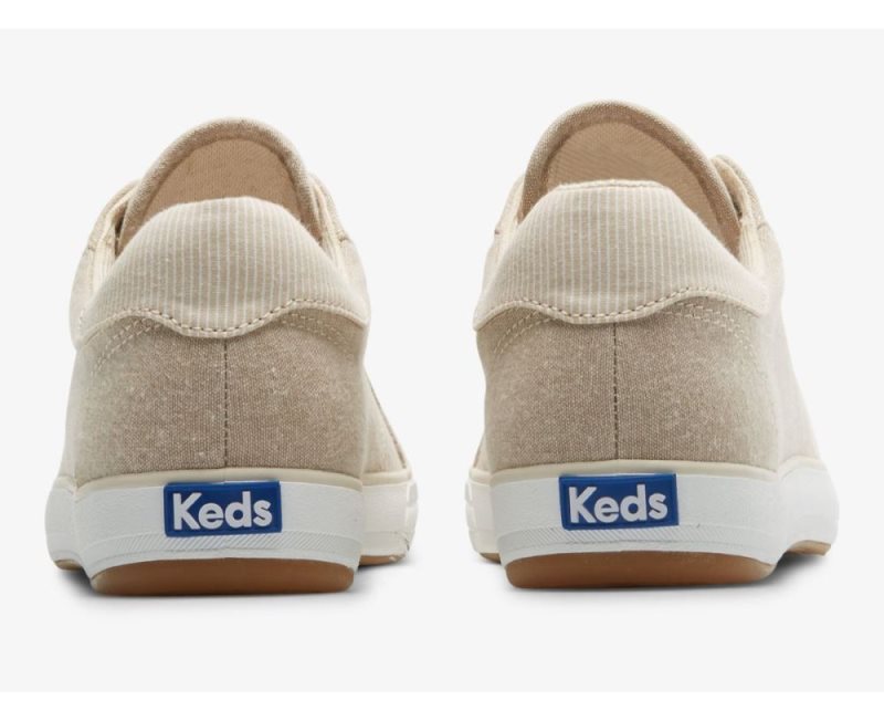 Keds Center III Chambray Veterschoenen Dames Bruin | wf2FXf6s