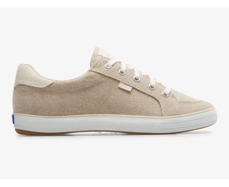 Keds Center III Chambray Veterschoenen Dames Bruin | wf2FXf6s