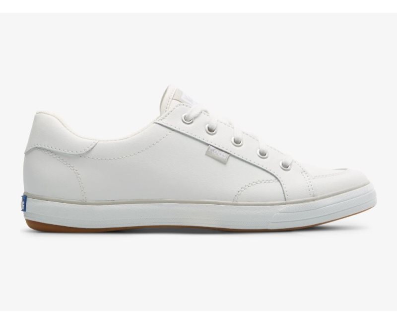 Keds Center III Leren Veterschoenen Dames Wit | AReVYoTU