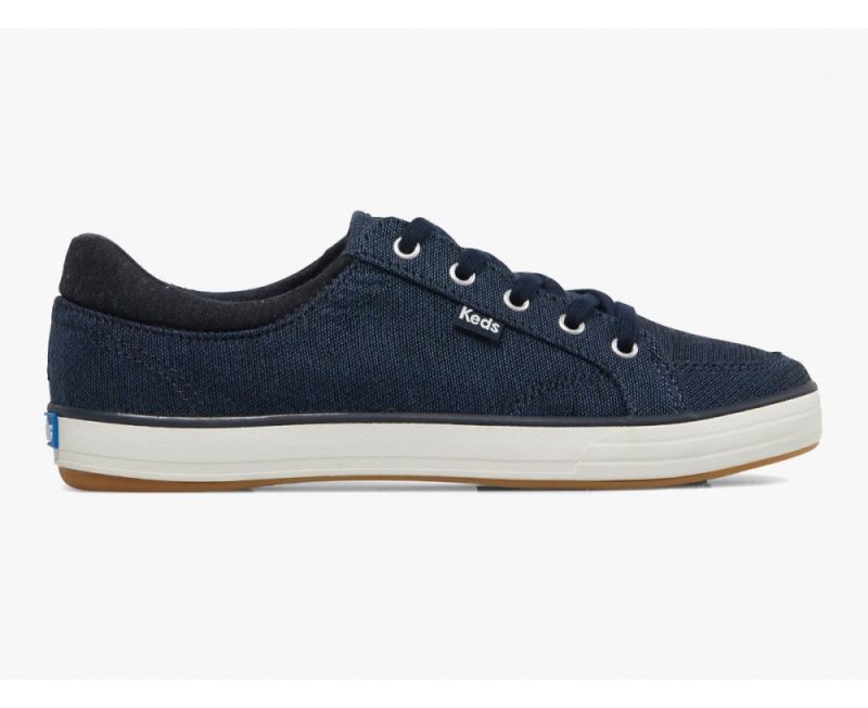 Keds Center II Marled Sneakers Dames Donkerblauw | jjA3FfE1