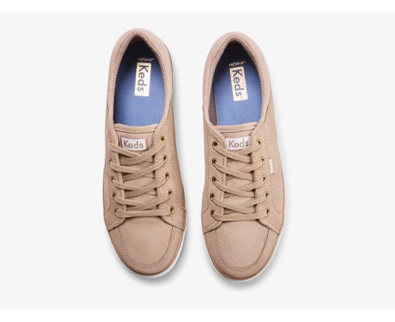 Keds Center II Suede Sneakers Dames Bruin | zNNeT2Jn