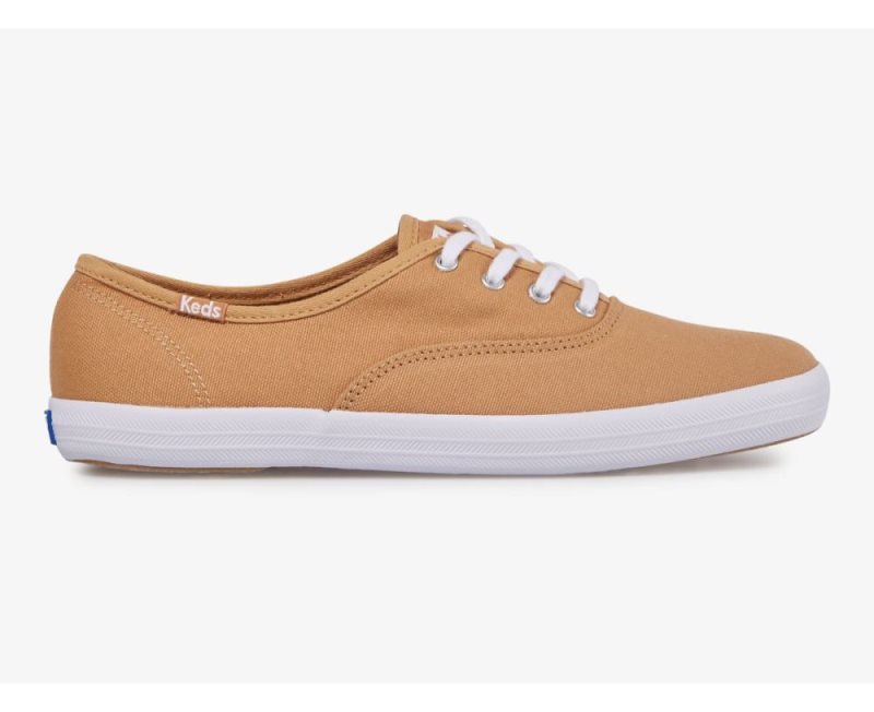 Keds Champion Feat. Organic Katoenen Sneakers Dames Bruin | 908QjAAq