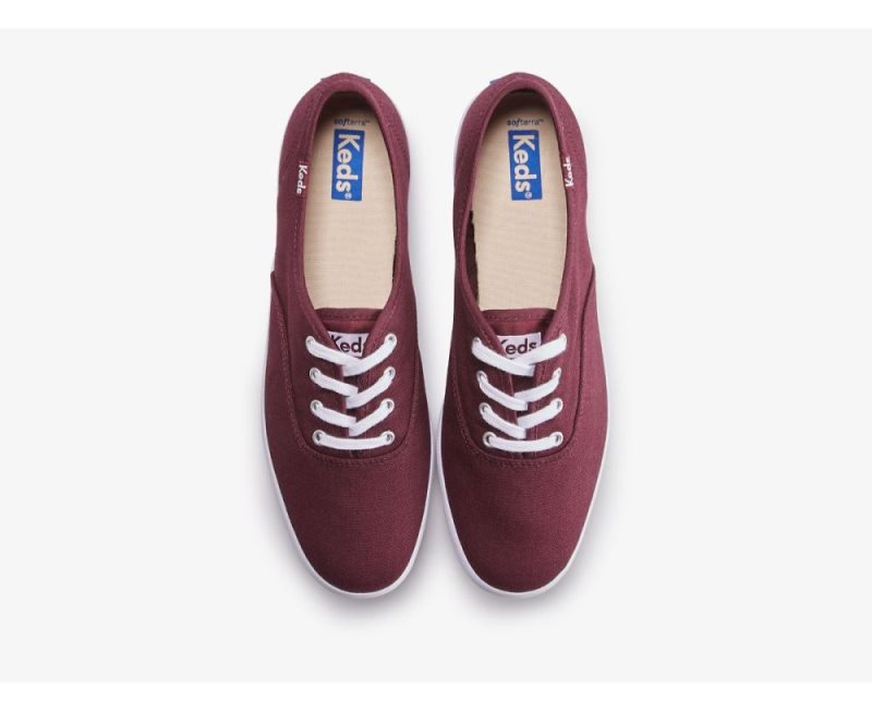 Keds Champion Feat. Organic Katoenen Sneakers Dames Fig | W4n7QFff