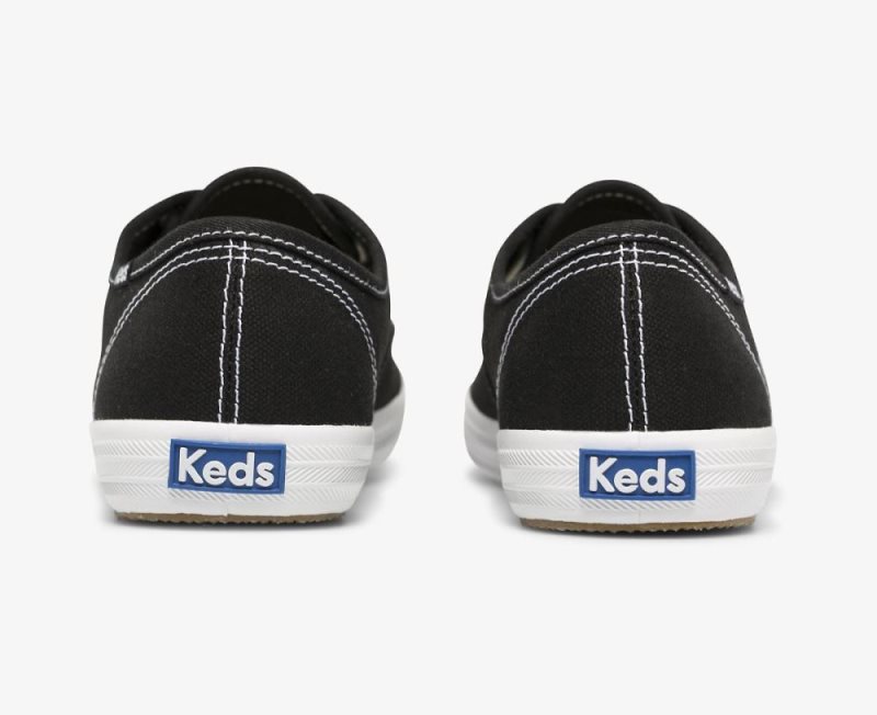 Keds Champion Feat. Organic Katoenen Sneakers Dames Zwart | c5ACJzDE