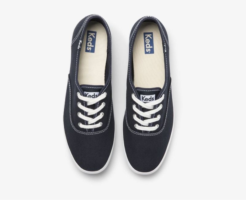 Keds Champion Feat. Organic Katoenen Sneakers Dames Donkerblauw | dTElAn4d