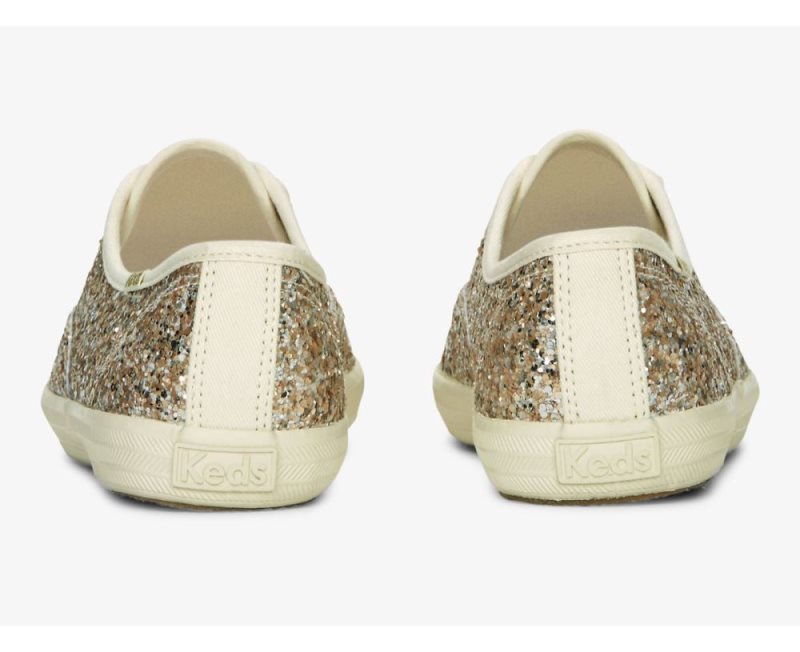 Keds Champion Glitter Celebration Sneakers Dames Goud | 1ojrcL5U