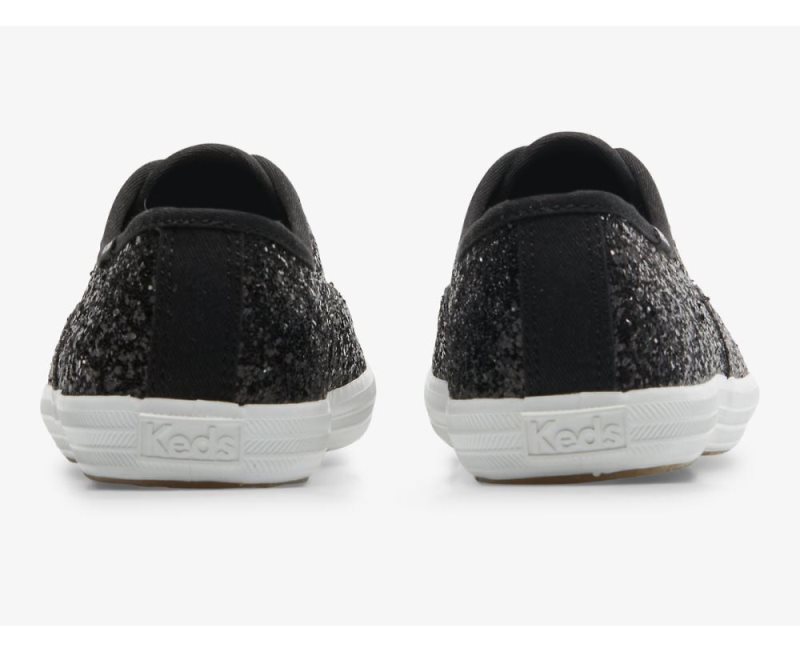 Keds Champion Glitter Celebration Sneakers Dames Zwart | 94qmtf1a