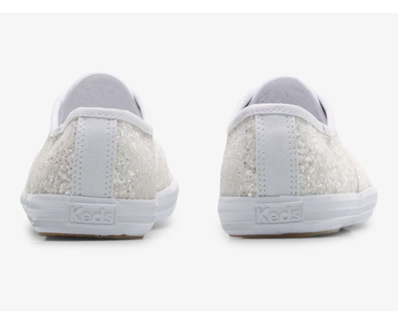 Keds Champion Glitter Celebration Sneakers Dames Wit | Y6higoiN