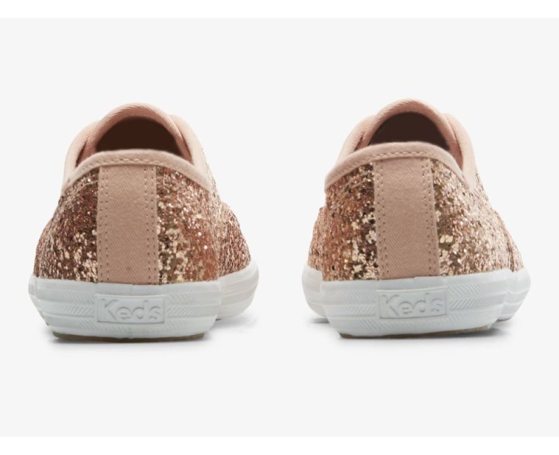 Keds Champion Glitter Celebration Sneakers Dames Roze Goud | ejAy0llk