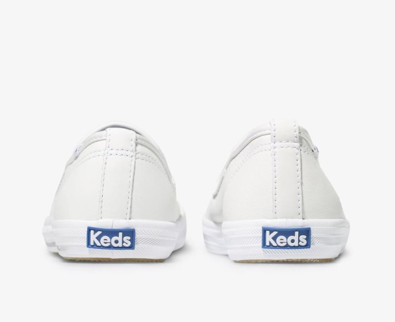 Keds Champion Leren Leren Schoenen Dames Wit | FKB9xyHr