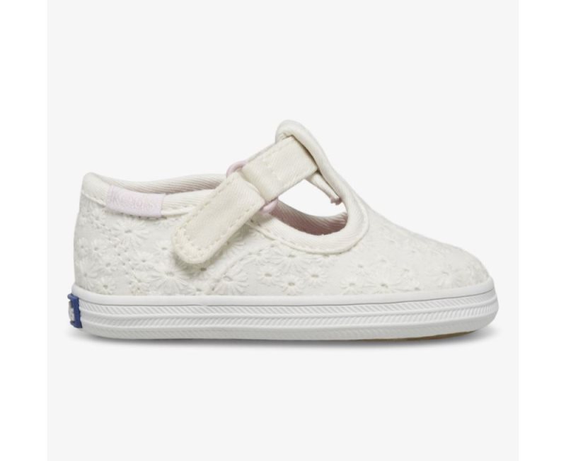 Keds Champion Neus Cap T-Riemen Schoenen Kinderen Wit | E1KakloS