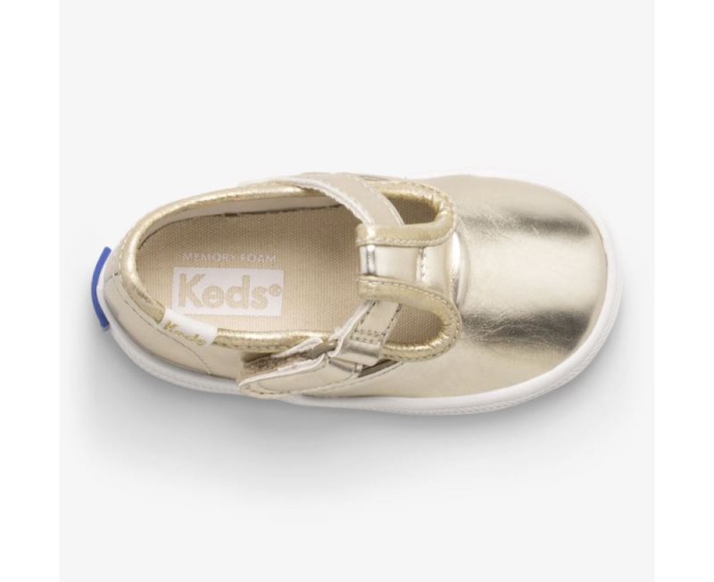 Keds Champion Neus Cap T-Riemen Sneakers Kinderen Metal | by3qxYx4