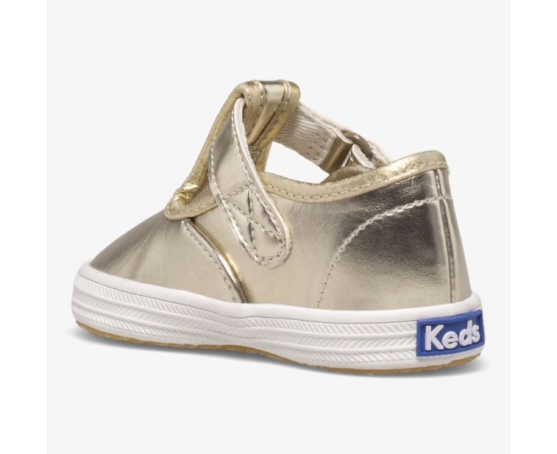 Keds Champion Neus Cap T-Riemen Sneakers Kinderen Metal | by3qxYx4