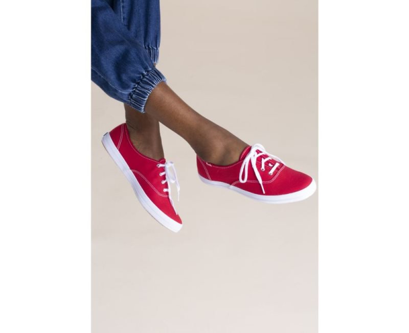 Keds Champion Originele Canvas Schoenen Dames Rood | FOR7to6L