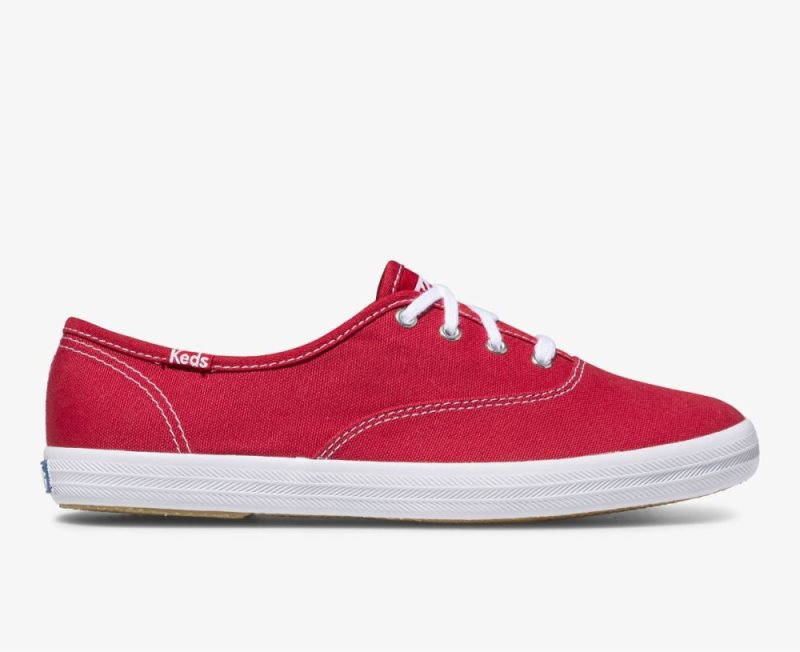 Keds Champion Originele Canvas Schoenen Dames Rood | FOR7to6L