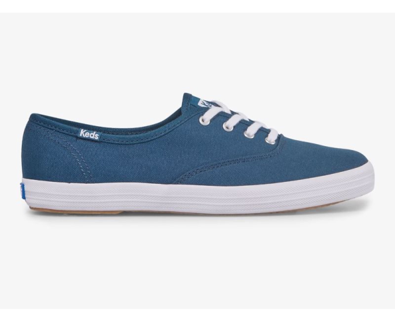 Keds Champion Seasonal Canvas Washable Sneakers Dames Blauw | MCiK9Yu9