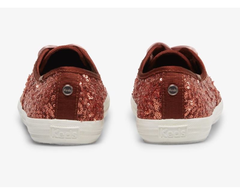 Keds Champion Sequins Celebration Sneakers Dames Burnt Sienna | 7F0sXPe5