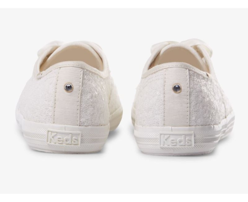 Keds Champion Sequins Sneakers Dames Wit | T0ys20LW