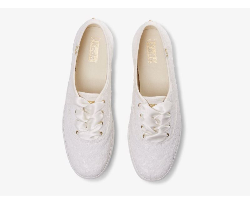 Keds Champion Sequins Sneakers Dames Wit | T0ys20LW