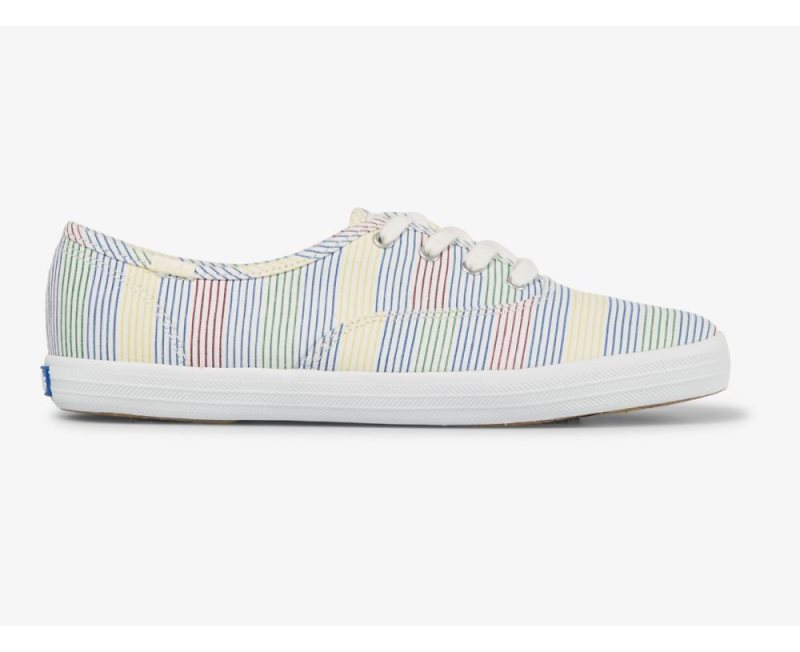 Keds Champion Surf Stripe Sneakers Dames Gekleurd Wit | SyFOnFM7