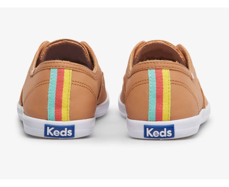 Keds Chillax Leren Fab Sneakers Dames Bruin | KFXDSDKG