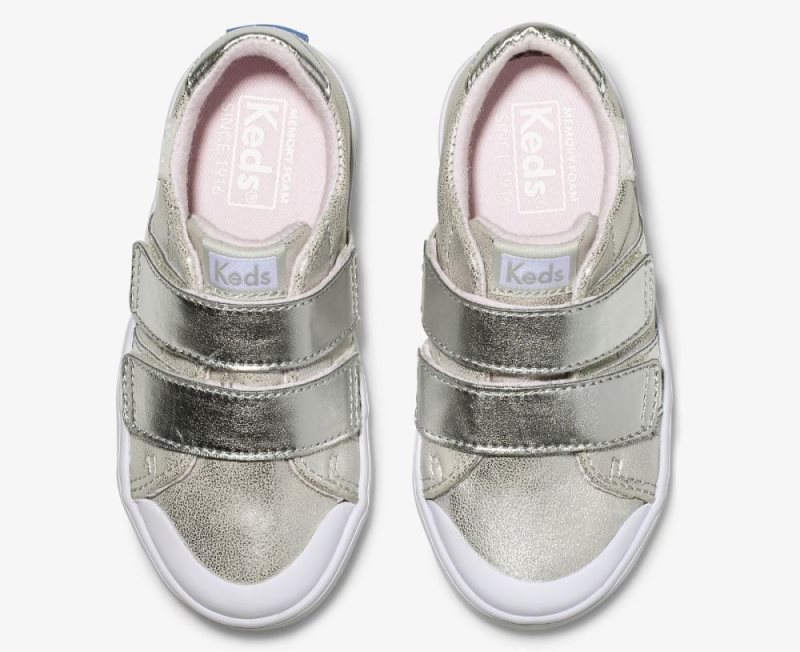 Keds Courtney HL Sneakers Kinderen Zilver | UOv9edr5