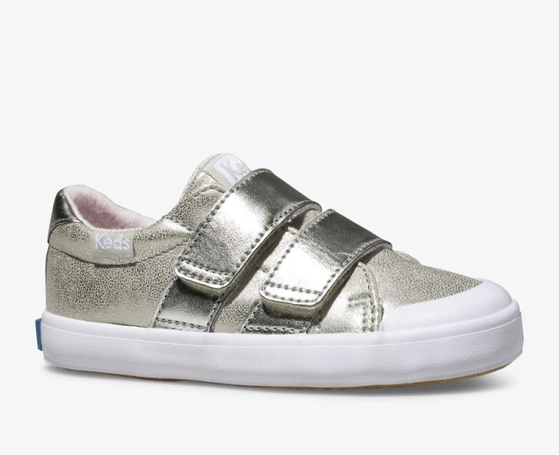 Keds Courtney HL Sneakers Kinderen Zilver | UOv9edr5