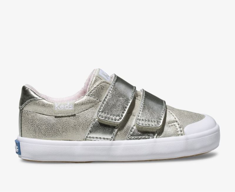 Keds Courtney HL Sneakers Kinderen Zilver | UOv9edr5