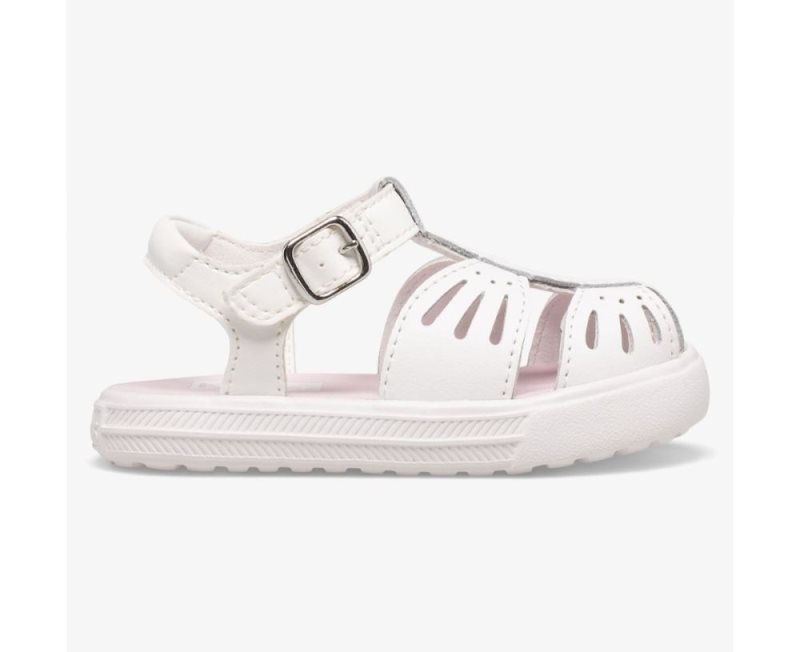 Keds Daphne Butterfly Leren Sandalen Kinderen Wit | W8dvCfRM