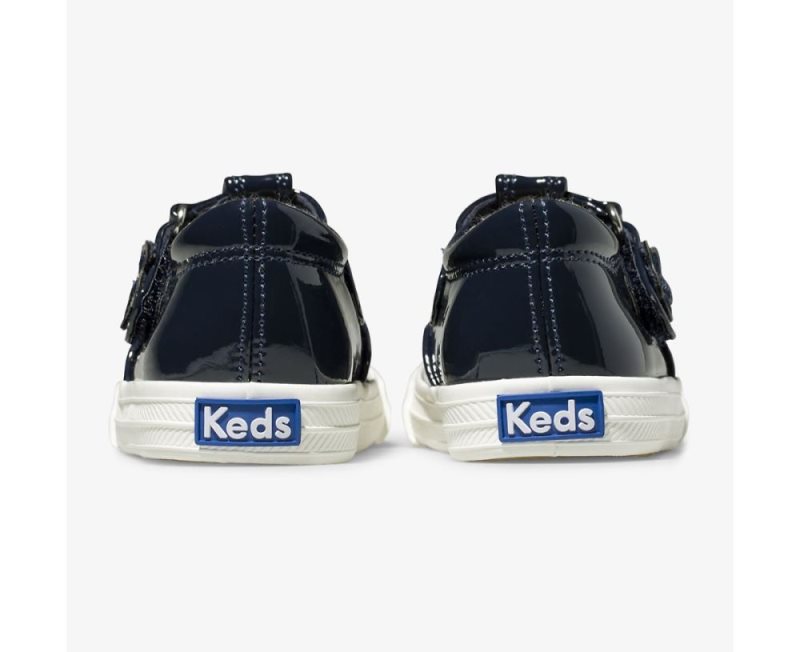 Keds Daphne Lak Sneakers Kinderen Donkerblauw | s0Li8Adx