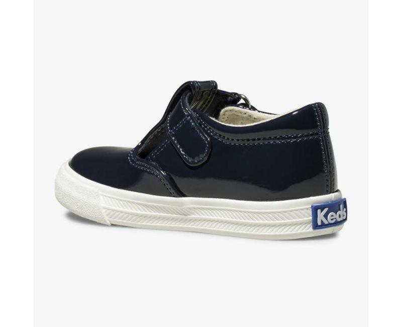 Keds Daphne Lak Sneakers Kinderen Donkerblauw | s0Li8Adx