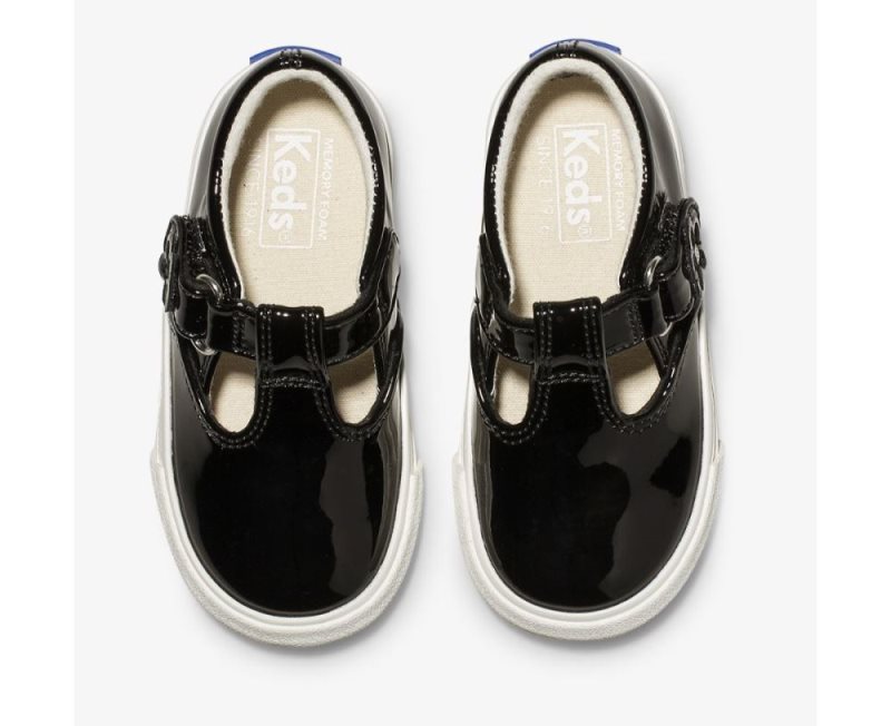 Keds Daphne Lak Sneakers Kinderen Zwart | JWbPk87H