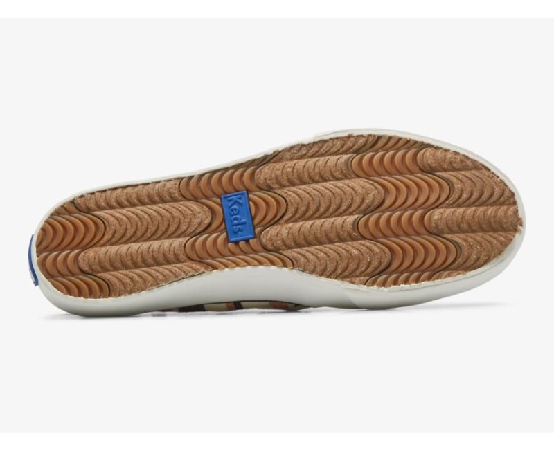 Keds Double Decker Eco-Friendly Slip Ons Dames Zwart Gekleurd | kD9pVRZG