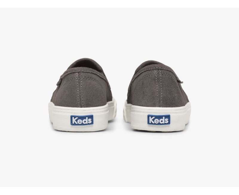 Keds Double Decker Suede Sneakers Dames Smoke | uqRLout6